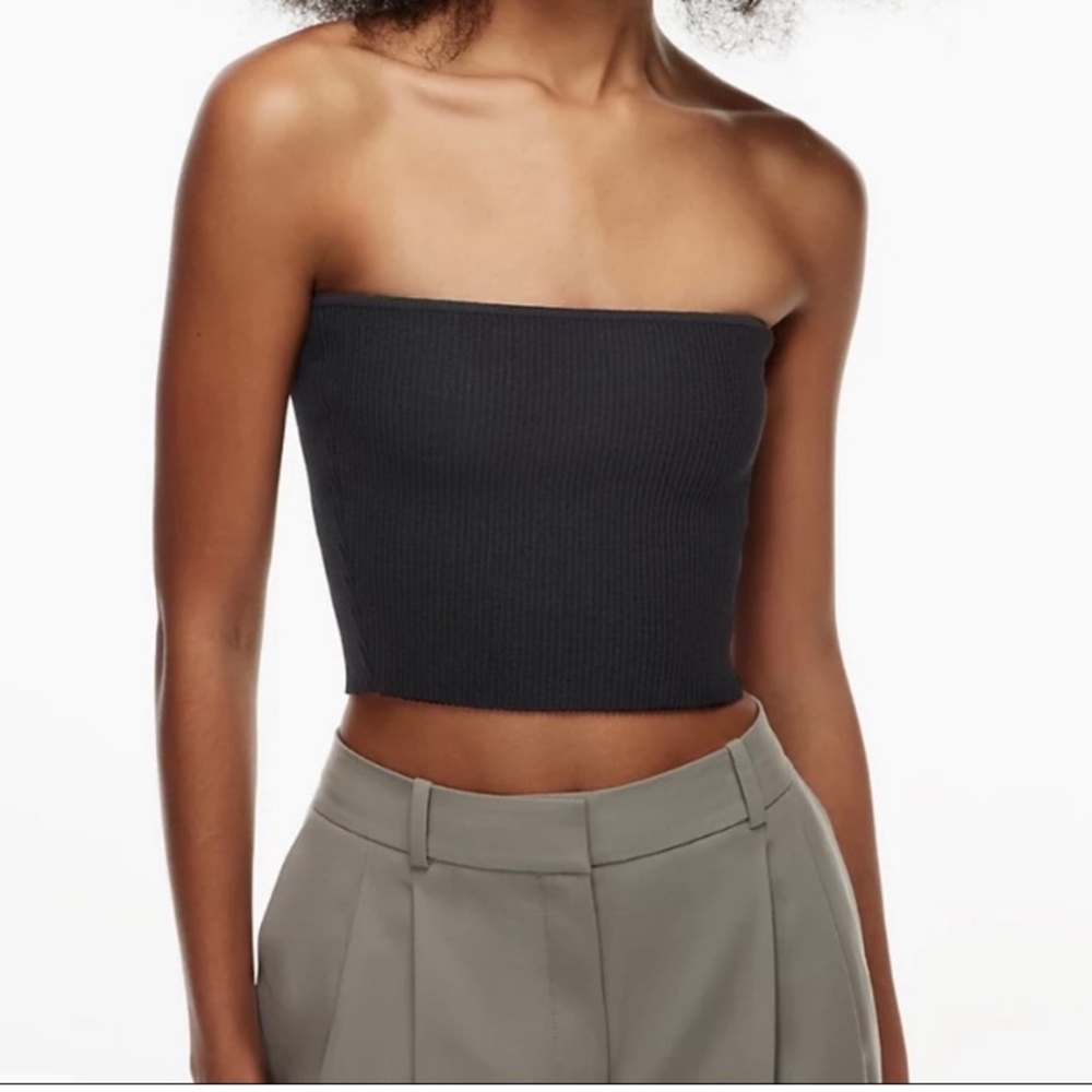 NWT Aritzia Babaton Sculpt Knit Cropped Tube Top